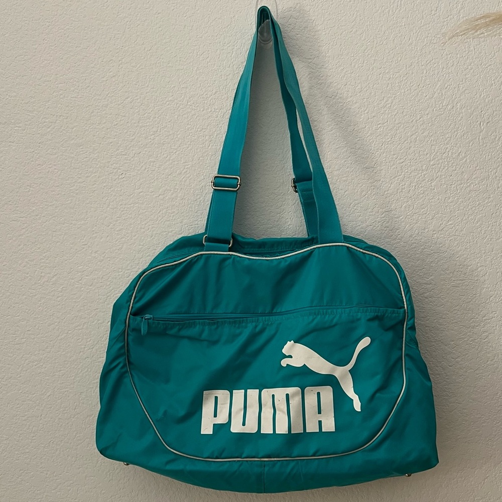 Puma Turquoise Workout Travel Bag